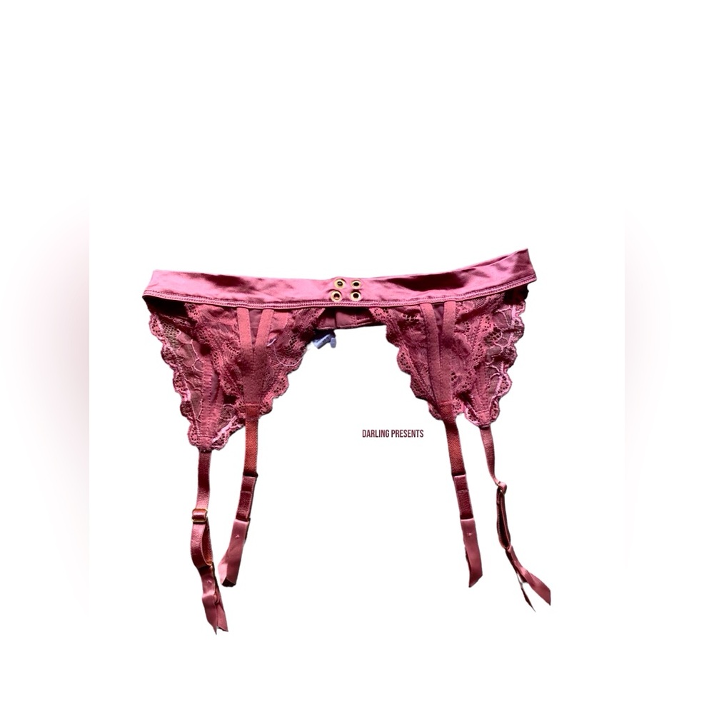 Victoria’s Secret Lace & Satin Garter Belt Women Color Deep Orange Size M/L